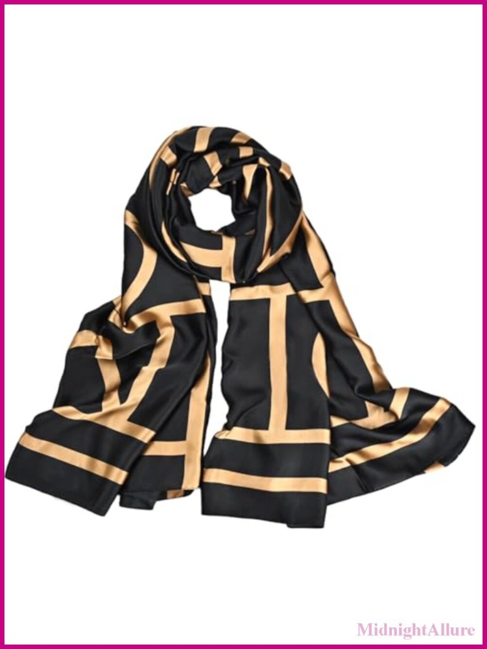 Silk Scarf for Women Large Shawl Wrap Wedding Party Satin